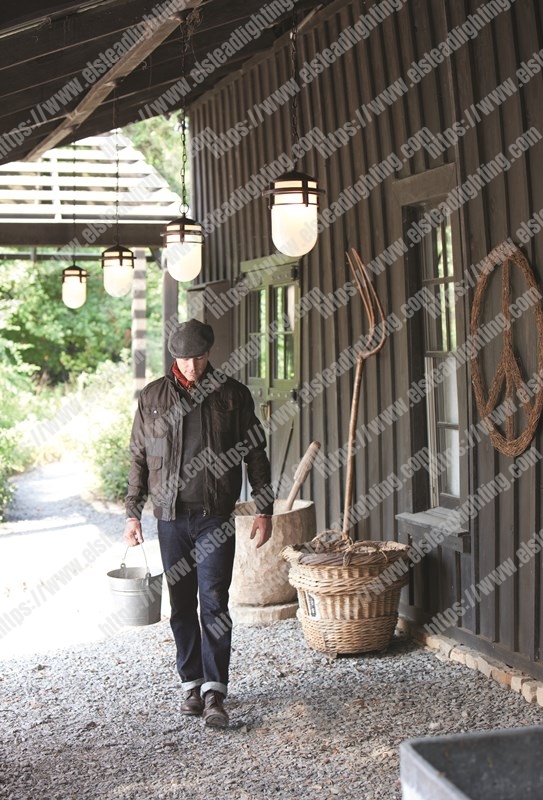Reef 1 Light Chain Lantern Victorian Bronze