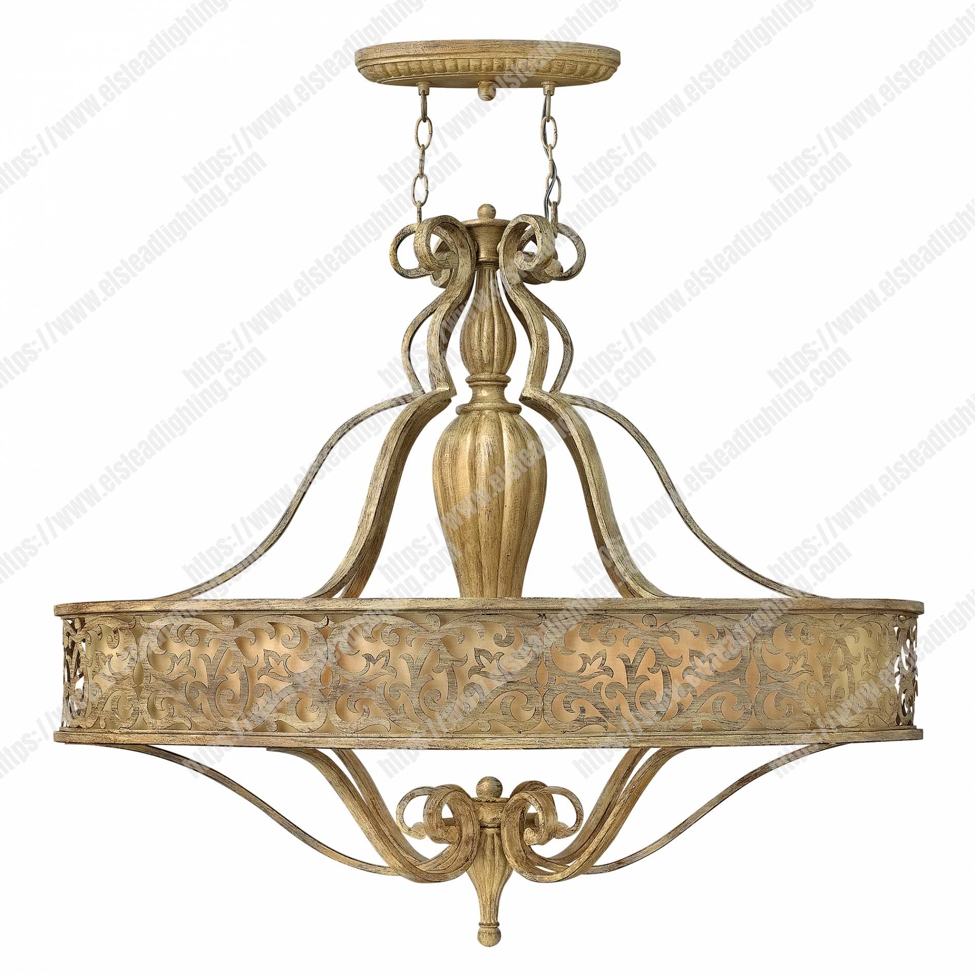 Carabel 6 Light Oval Chandelier
