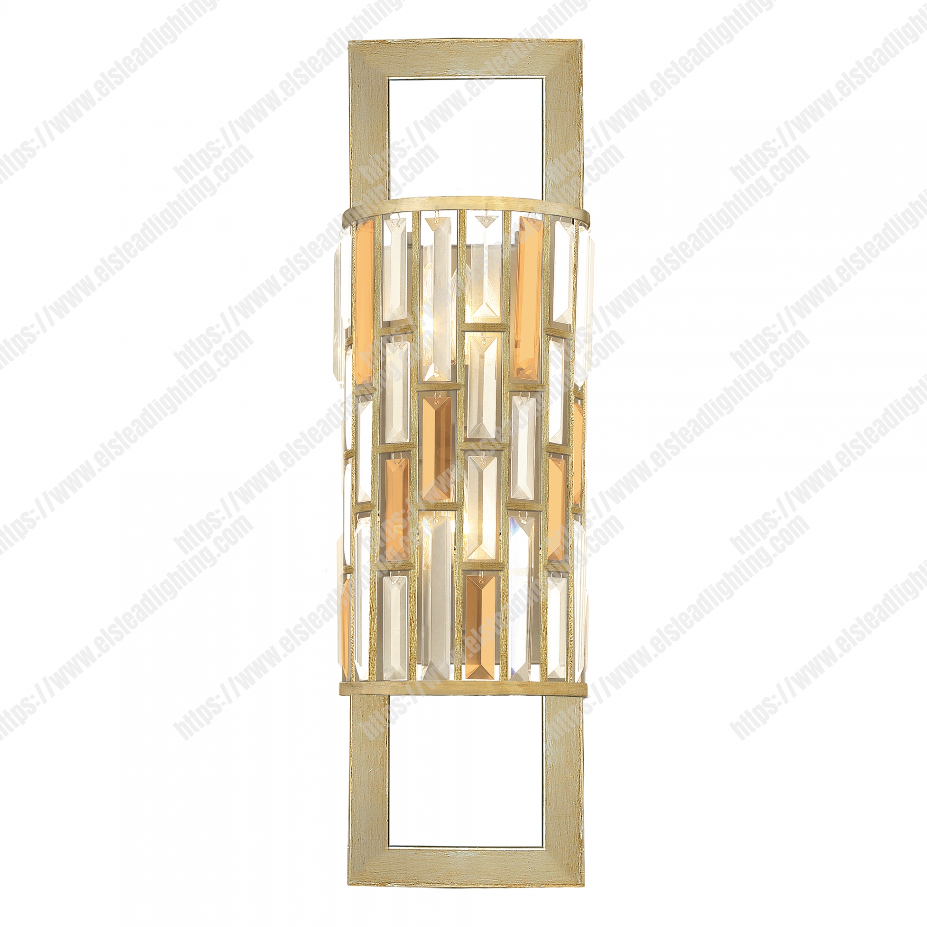 Gemma 2 Light Wall Light – Silver Leaf