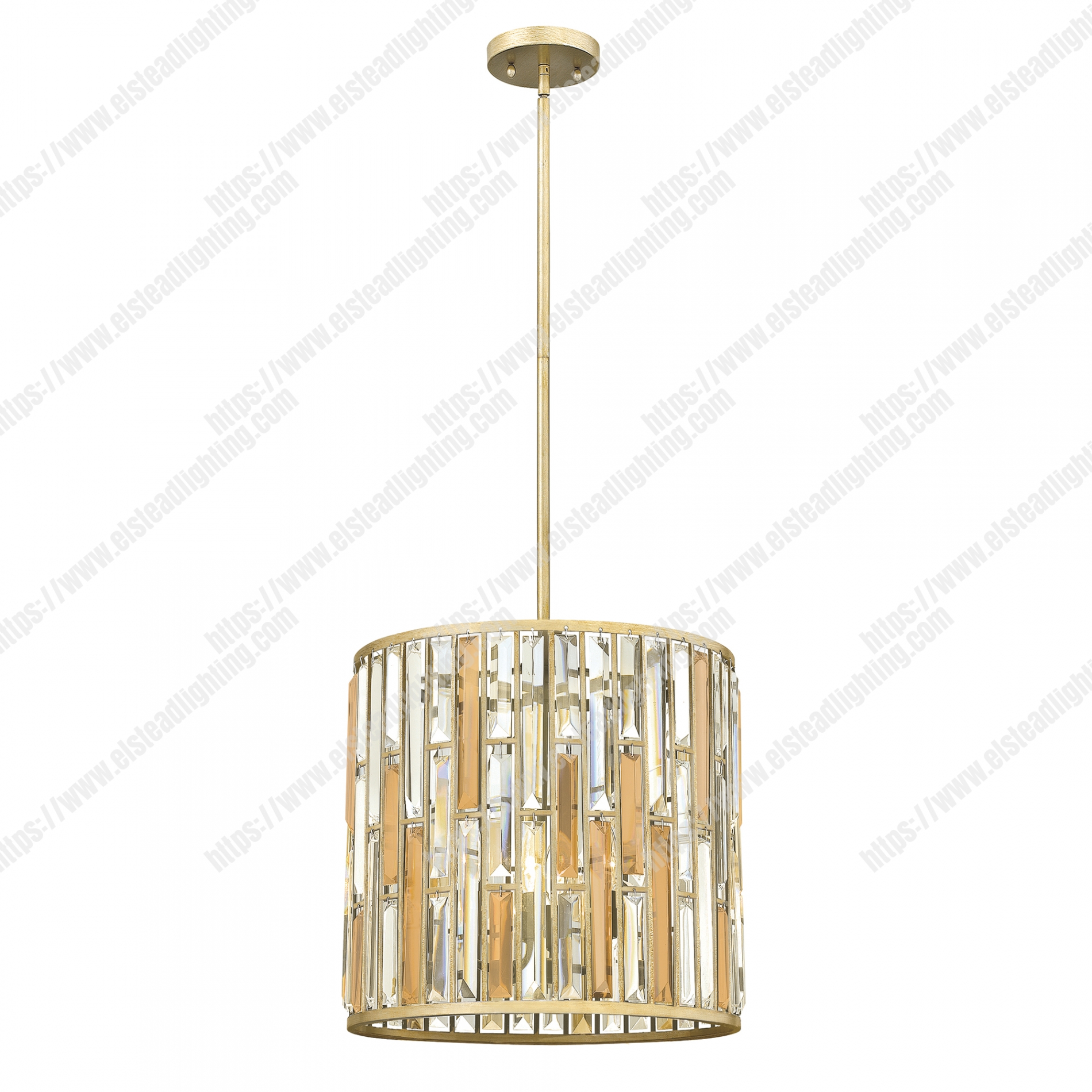 Gemma 3 Light Pendant – Silver Leaf