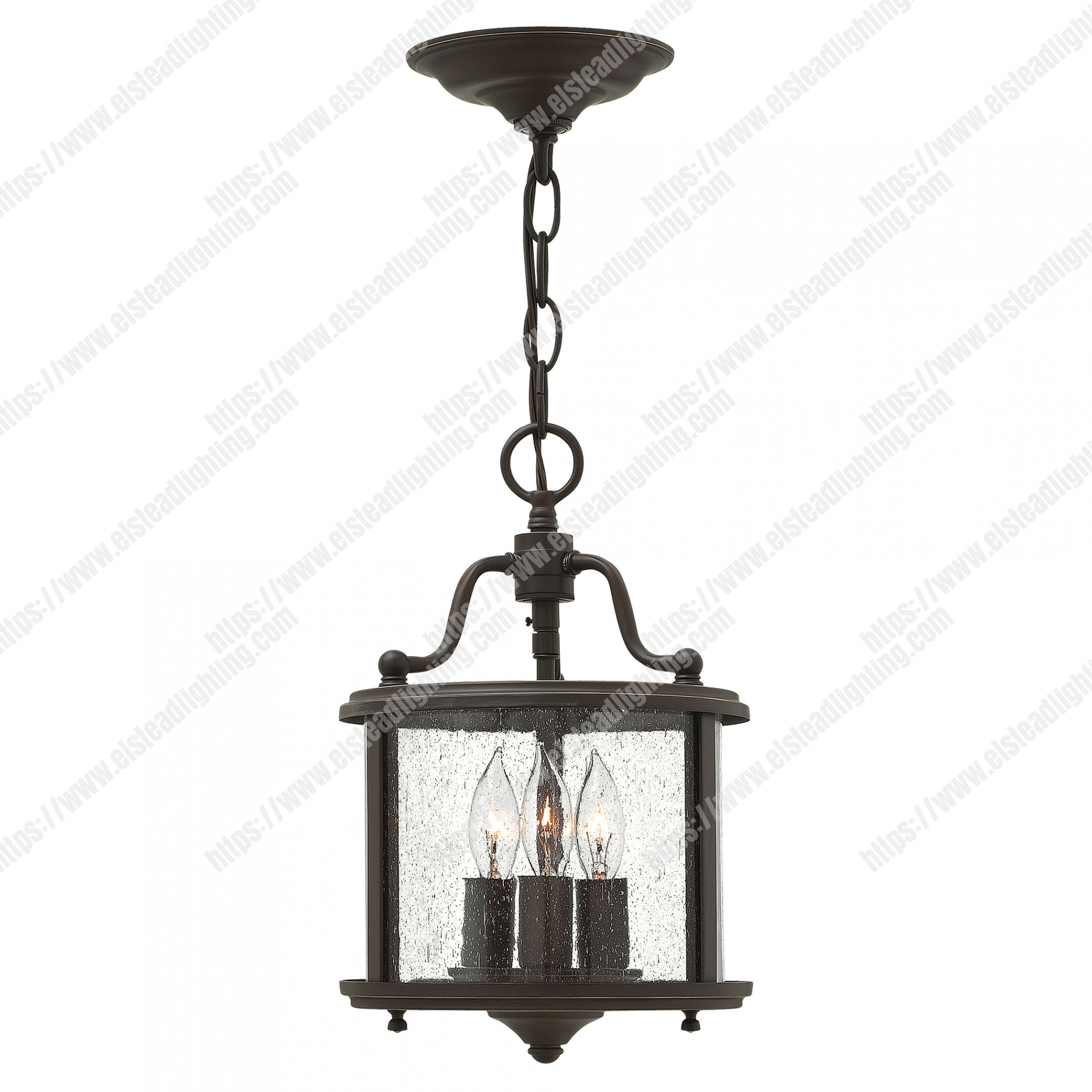 Gentry 3 Light Small Pendant – Olde Bronze