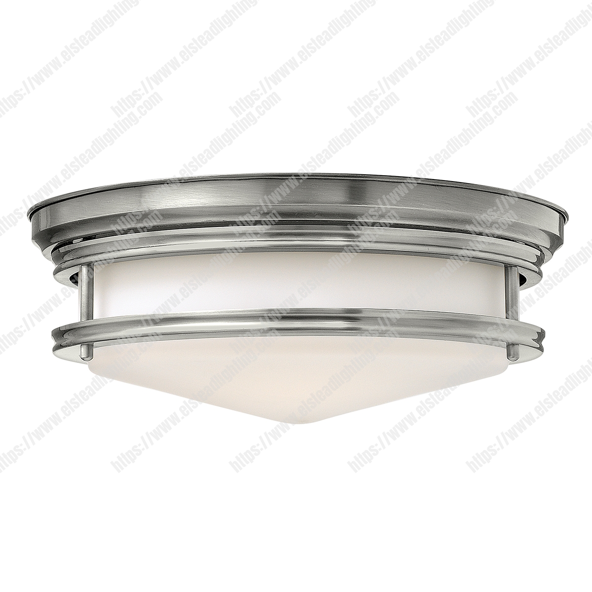 Hadley 3 Light Flush Antique Nickel