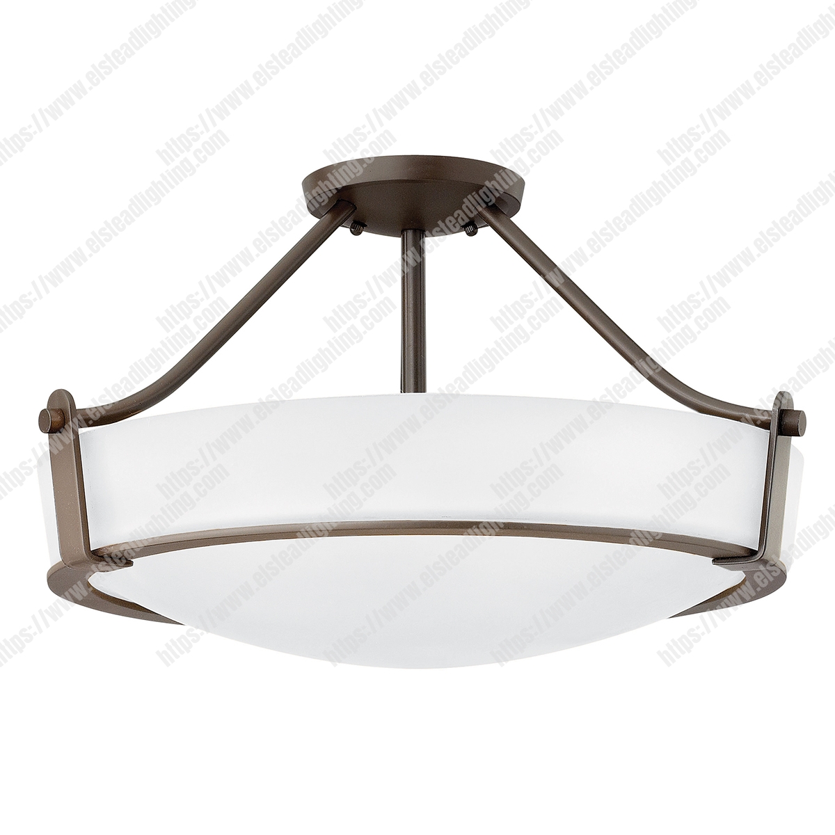 Hathaway 2 Light Medium Semi-flush - Olde Bronze