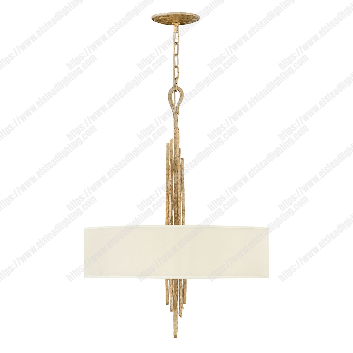 Spyre 6 Light Pendant - Champange Gold