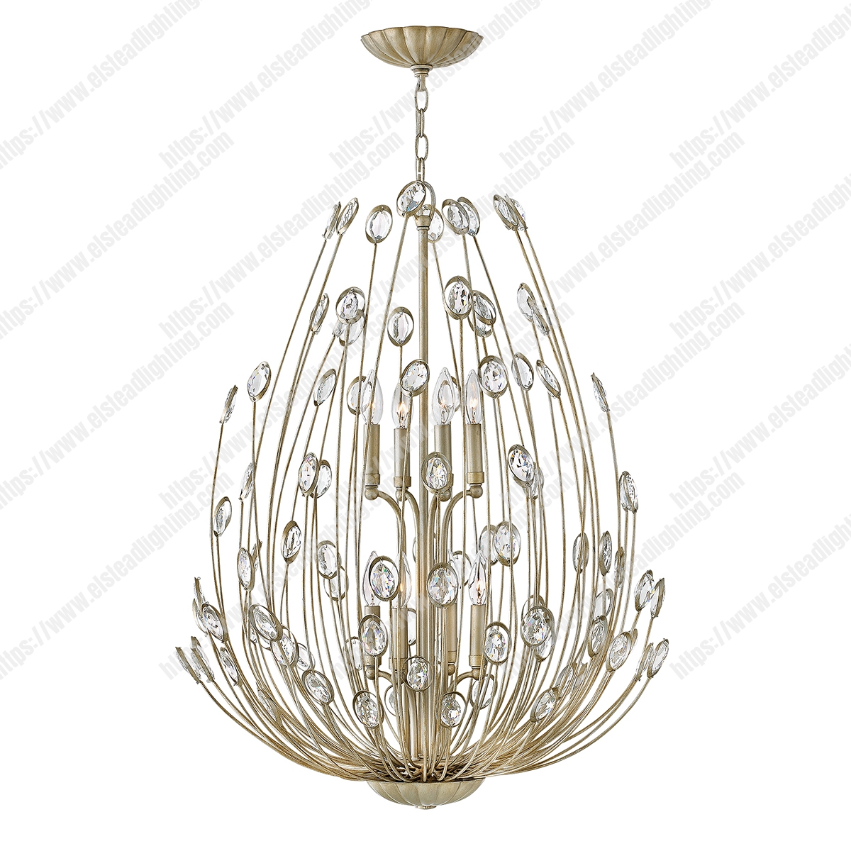 Tulah 8 Light Two Tier Chandelier