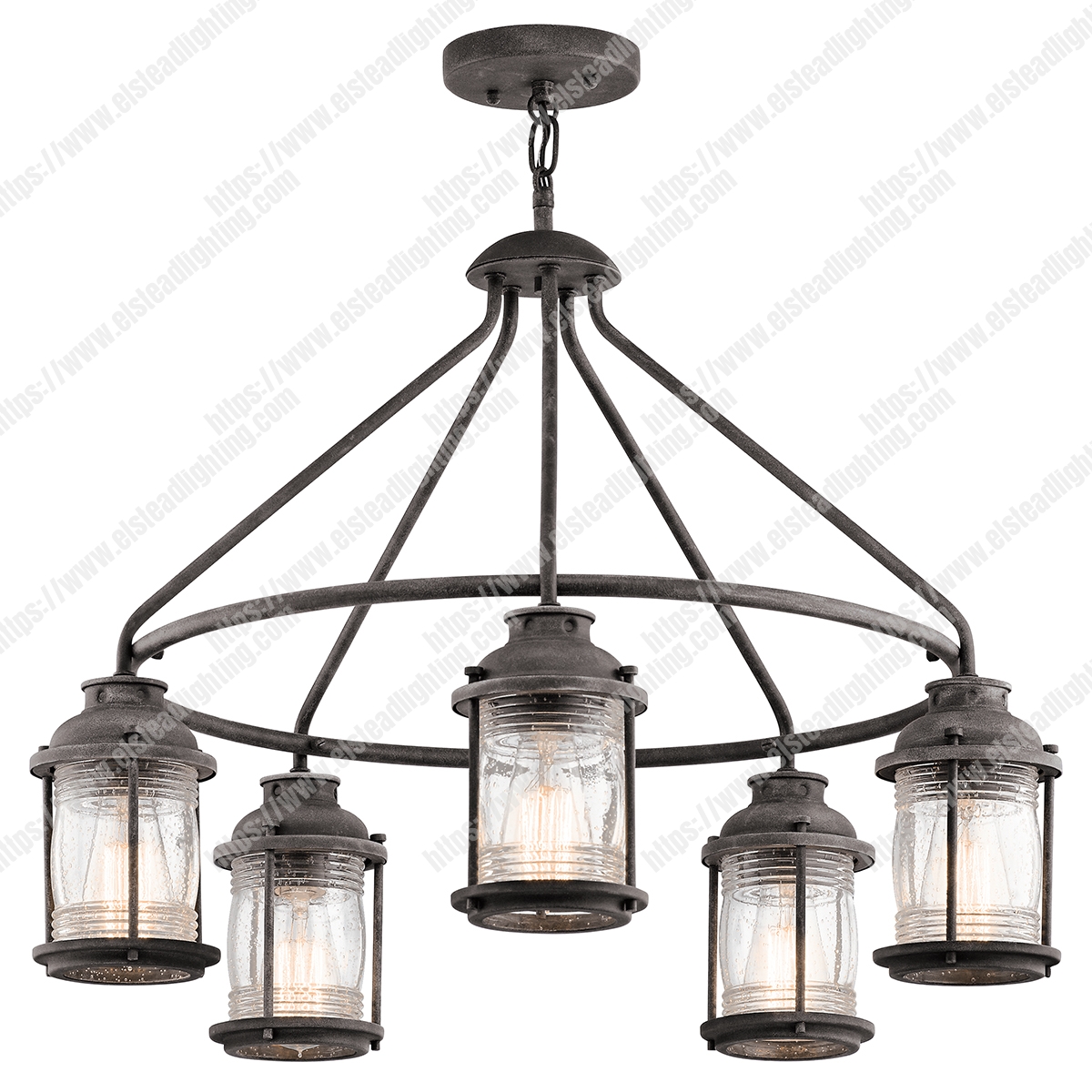 Ashlandbay 5 Light Outdoor Chandelier