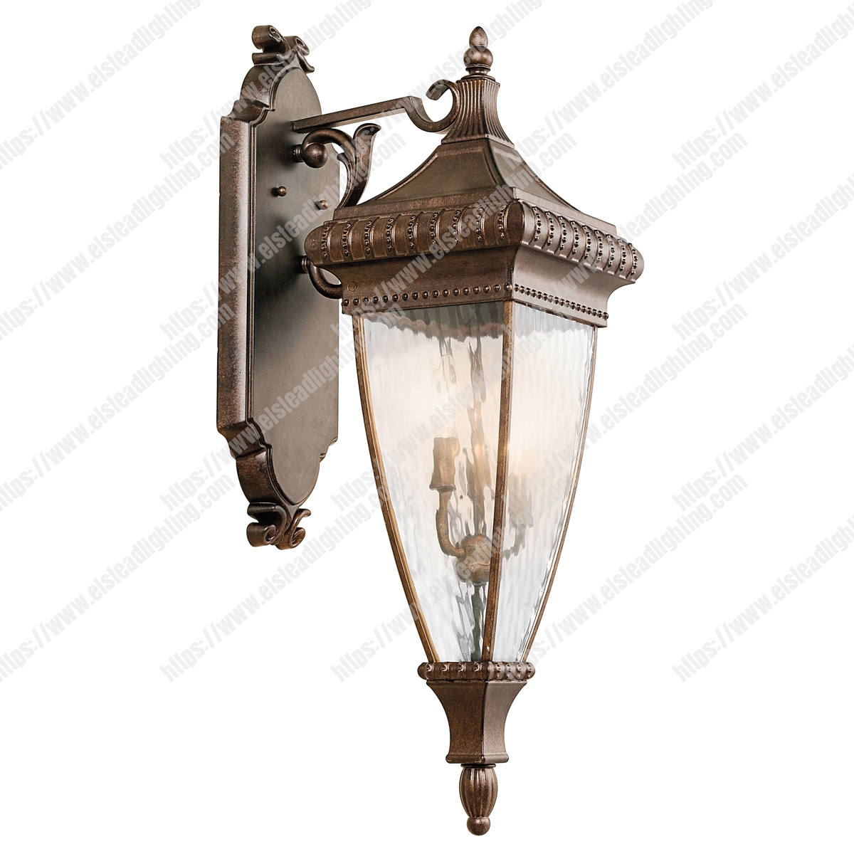 Venetian Rain 3 Light Large Wall Lantern