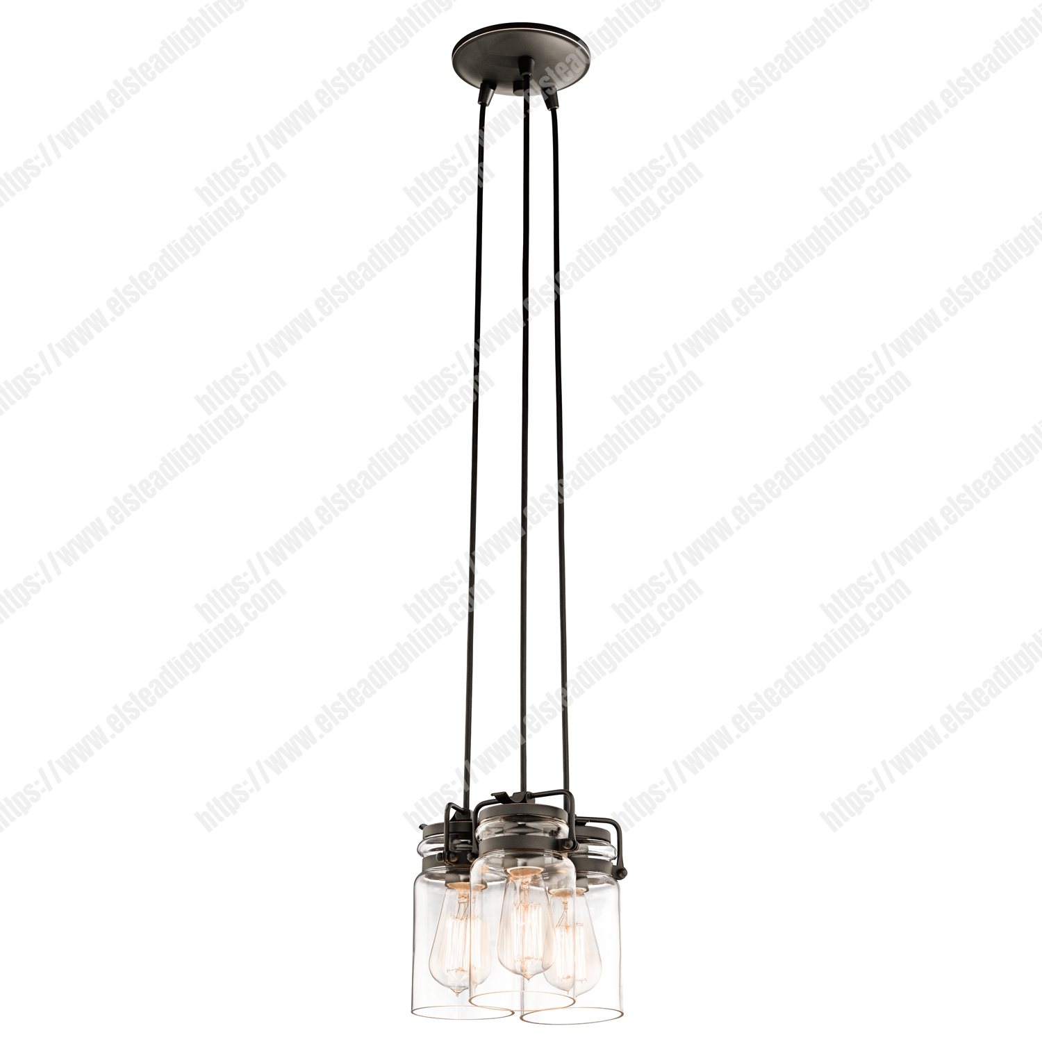 Brinley 3 Light Pendant – Olde Bronze