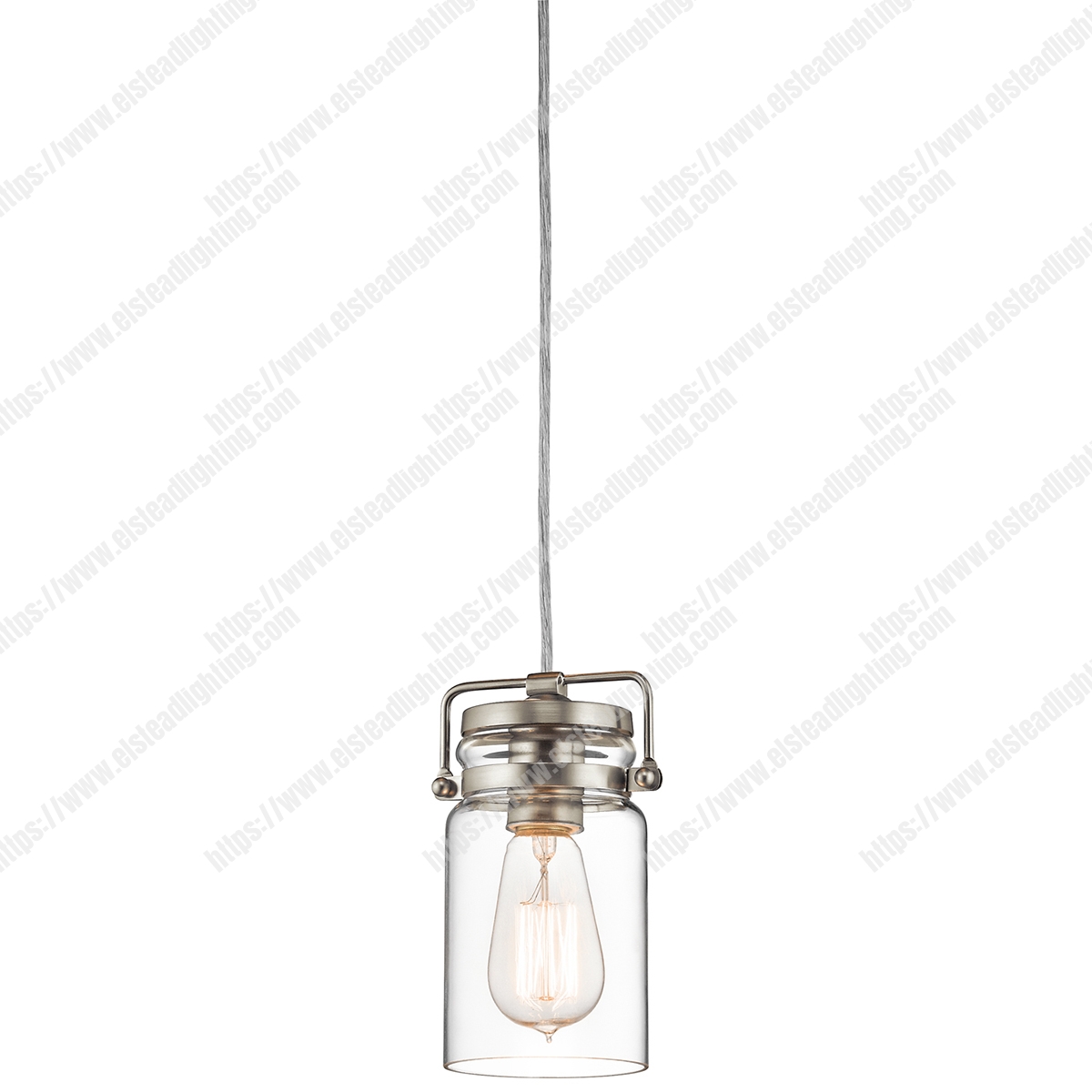 Brinley 1 Light Mini Pendant – Brushed Nickel