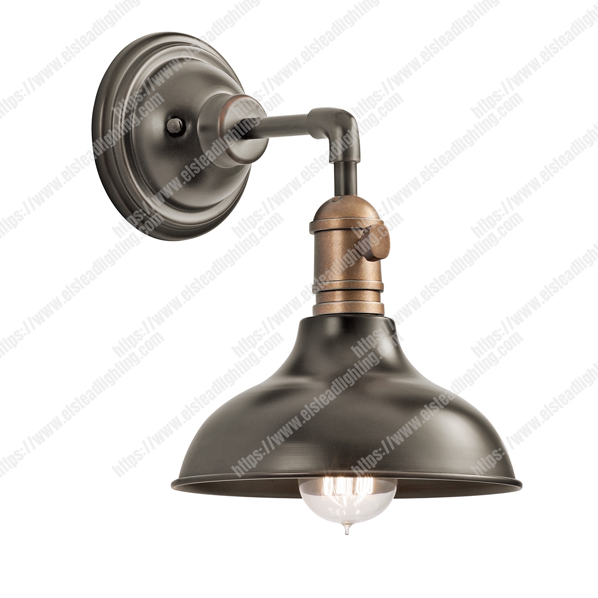 Cobson 1 Light Wall Light – Olde Bronze