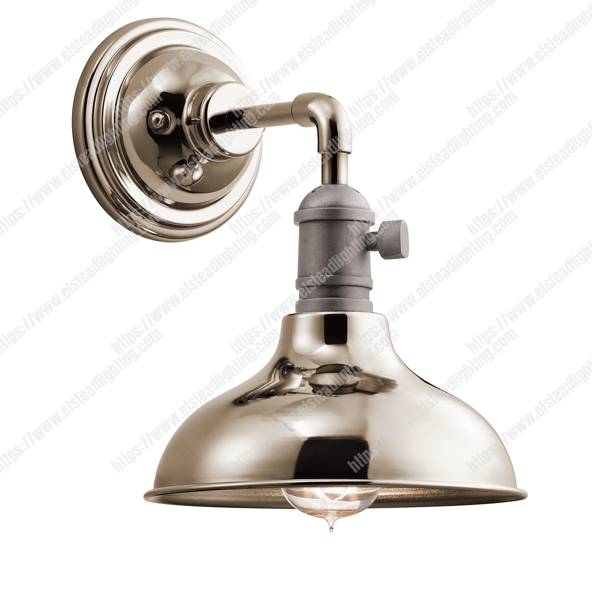 Cobson 1 Light Wall Light – Polished Nickel