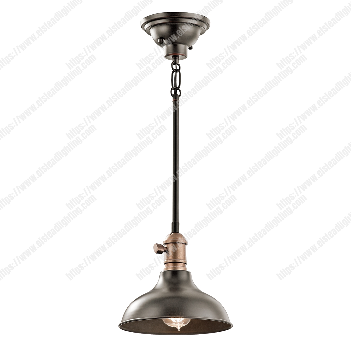 Cobson 1 Light Mini Pendant - Olde Bronze