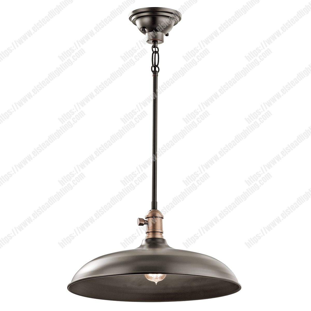 Cobson 1 Light Pendant/Semi Flush – Olde Bronze