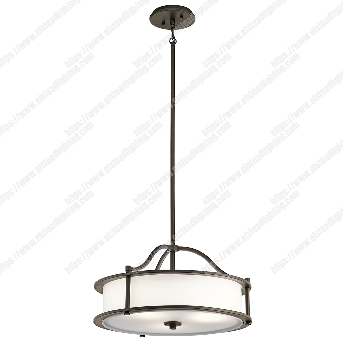 Emory 3 Light Pendant/Semi Flush – Olde Bronze