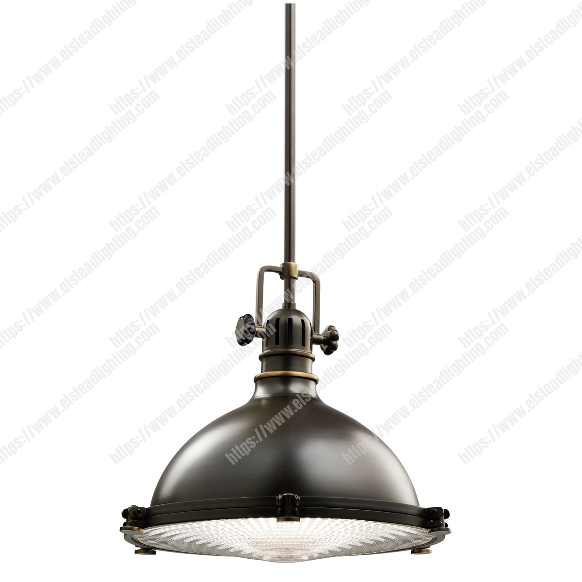 Hatteras Bay 1 Light Medium Pendant - Olde Bronze