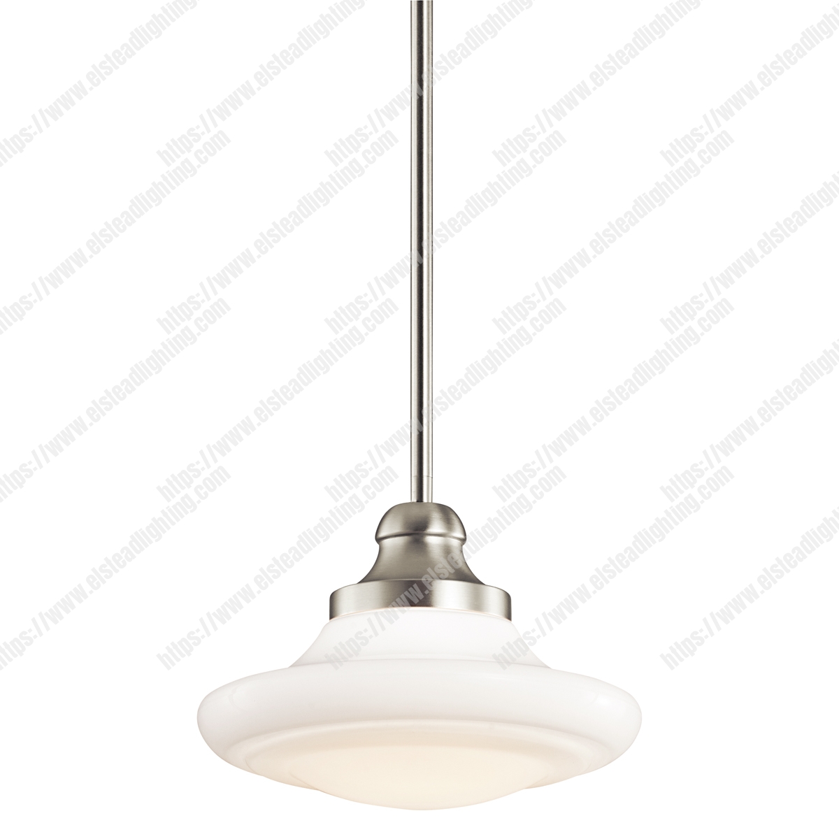 Keller Medium Duo-Mount Pendant - Brushed Nickel