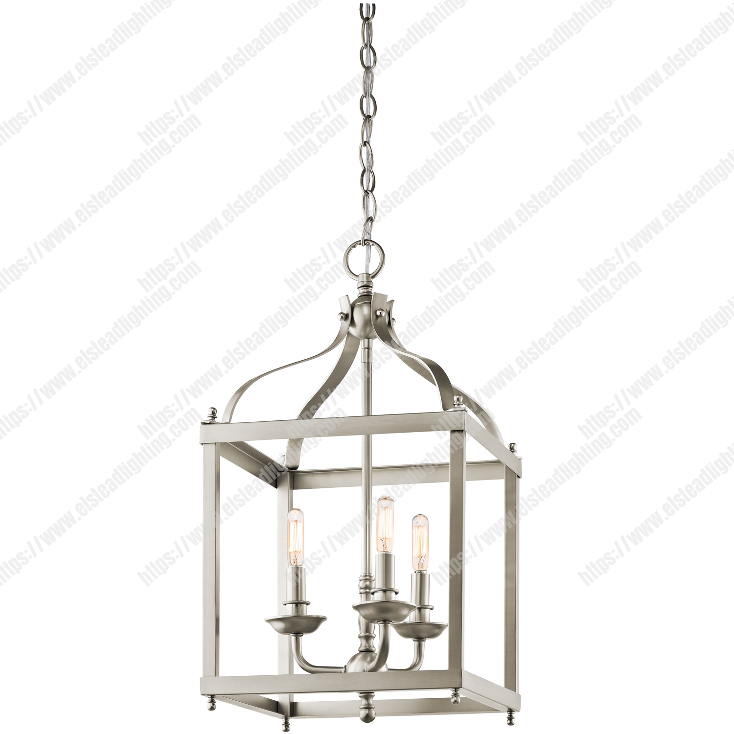 Larkin 3 Light Medium Pendant - Brushed Nickel