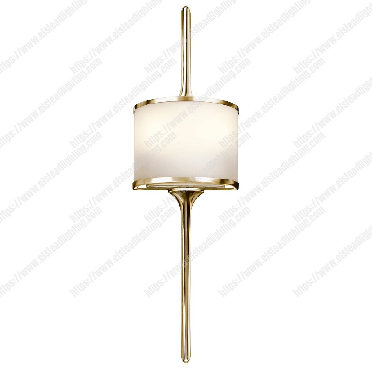 Mona 2 Light Wall Light – Polished Brass