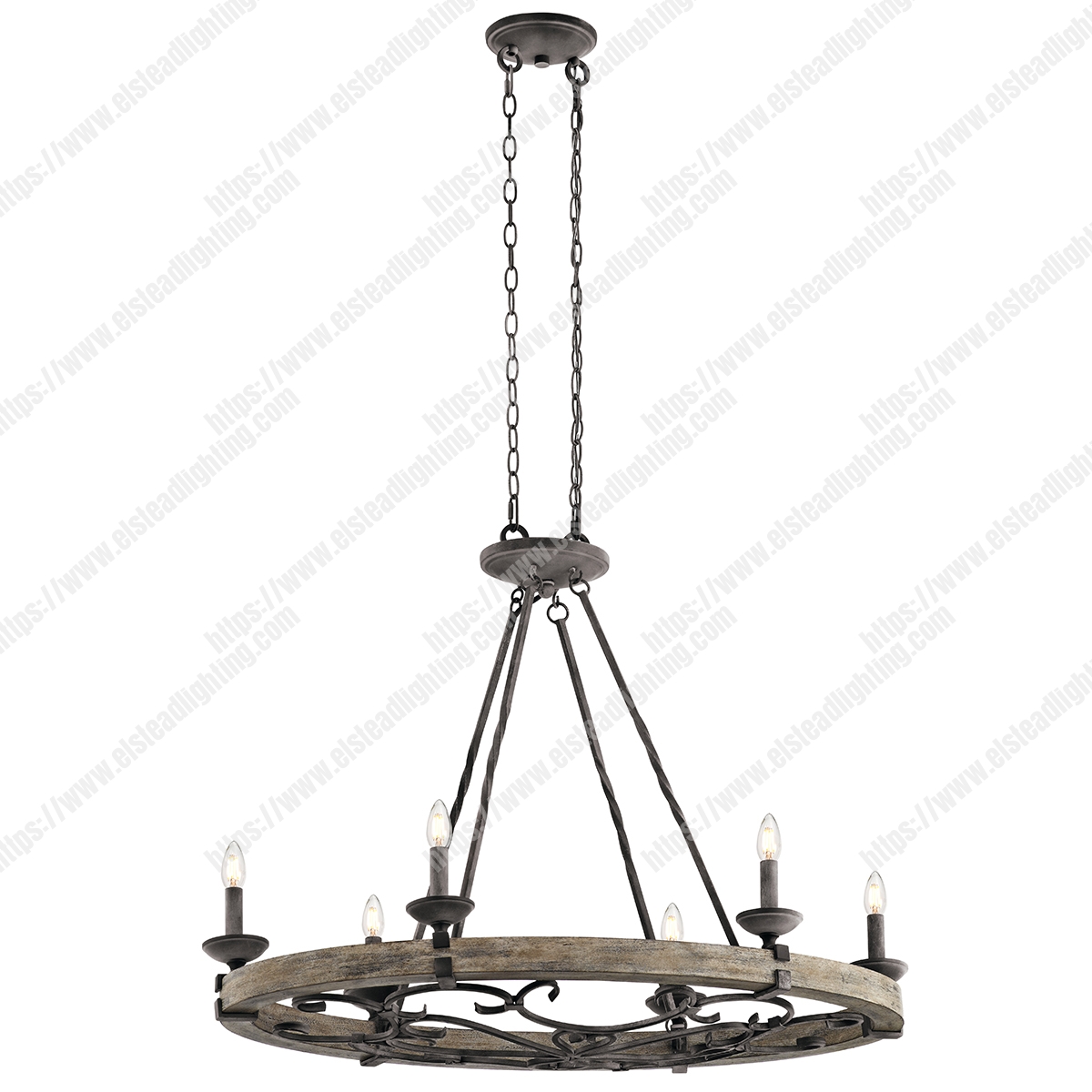 Taulbee 6 Light Oval Chandelier