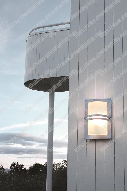 Basel 1 Light Wall Lantern - Galvanised With Frosted Glass