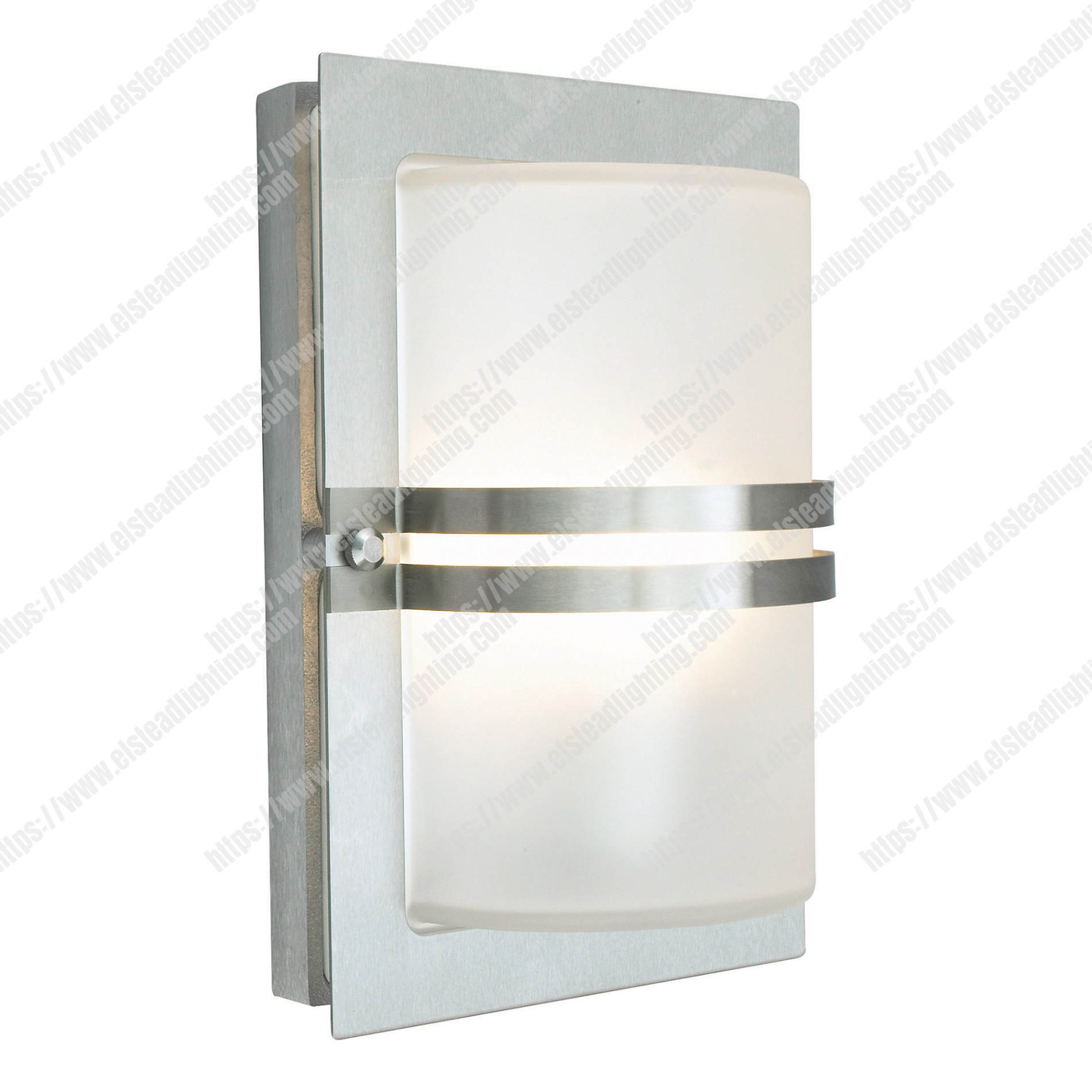 Basel 1 Light Wall Lantern – Stainless Steel With Frosted Glass