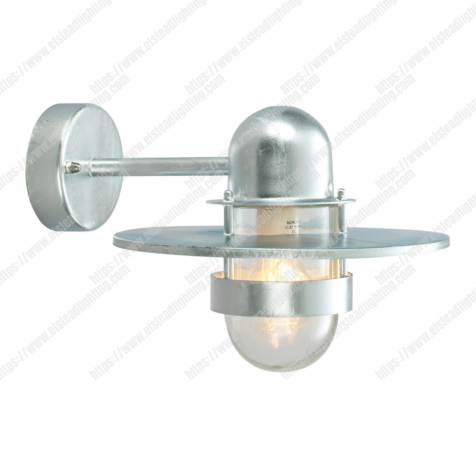 Bergen 1 Light Wall Lantern – Galvanised