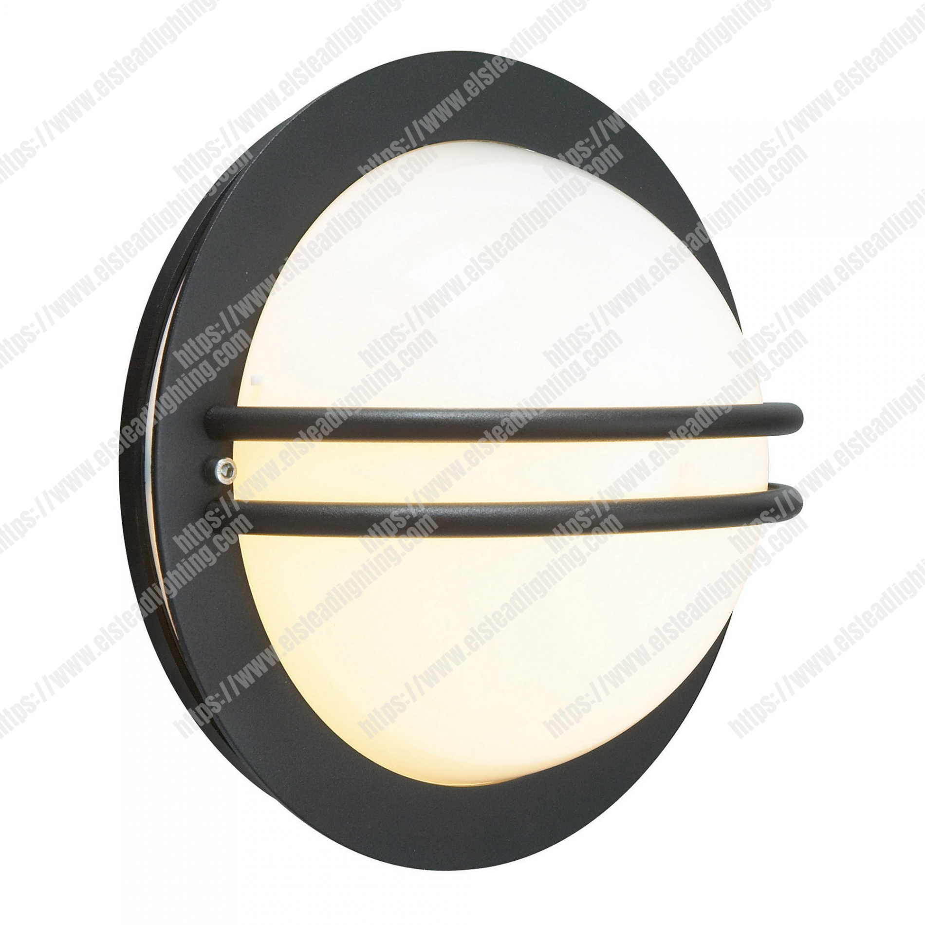 Bremen 1 Light Wall Latnern – Black With Opal Glass