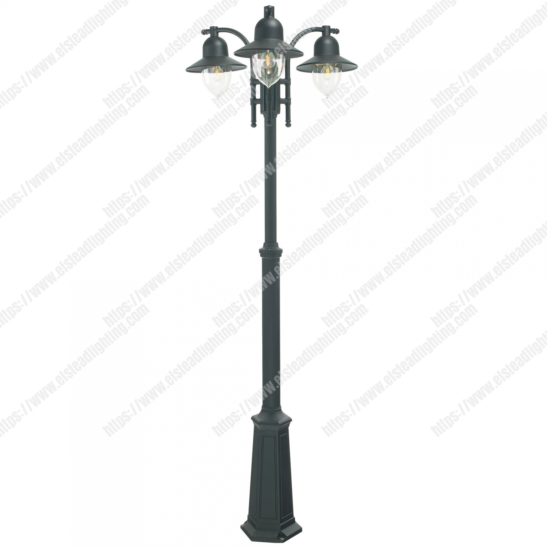 Como 3 Light Triple Head Post