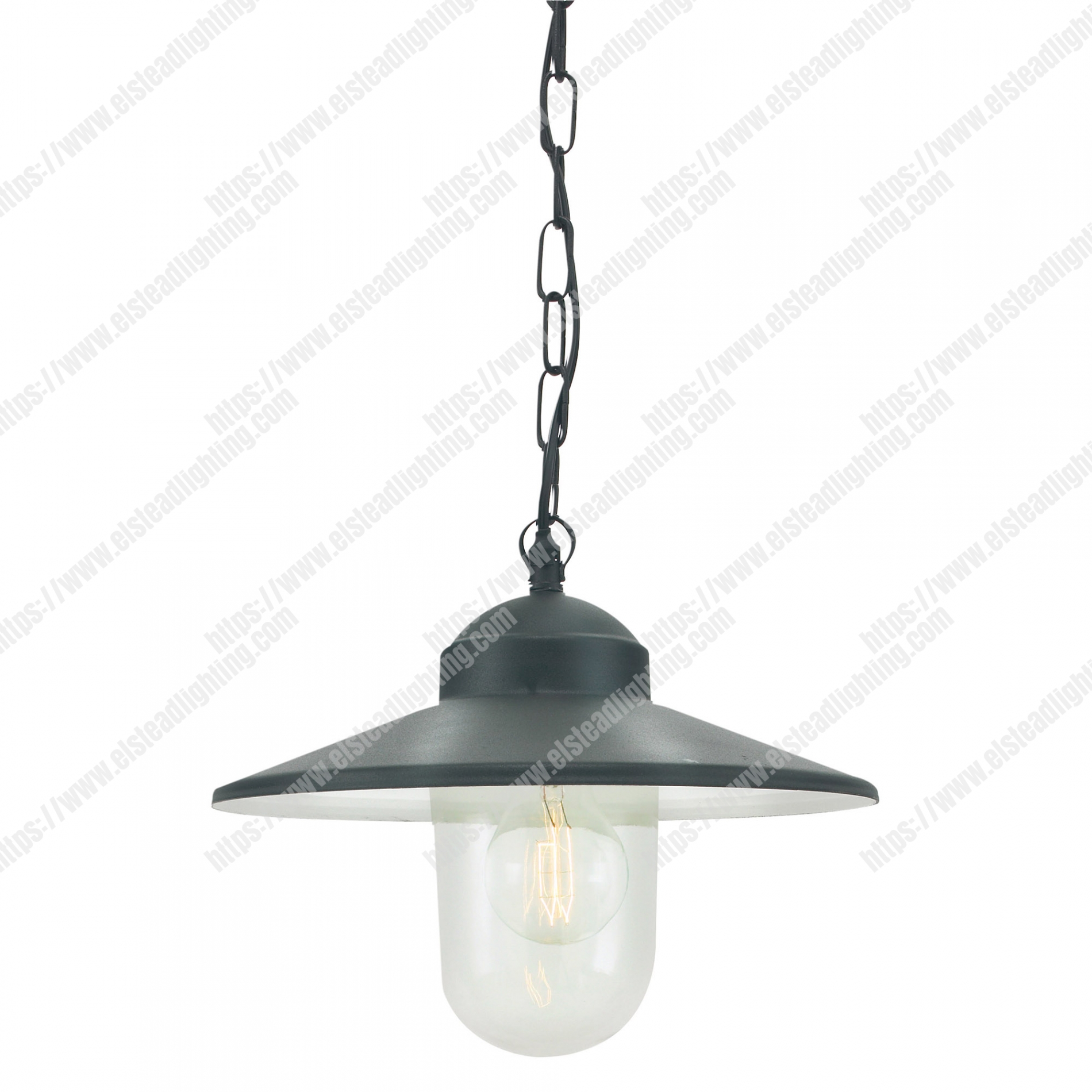 Karlstad 1 Light Chain Lantern - Black