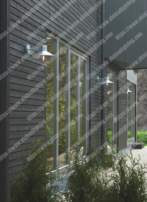 Lund 1 Light Wall Lantern - Galvanised