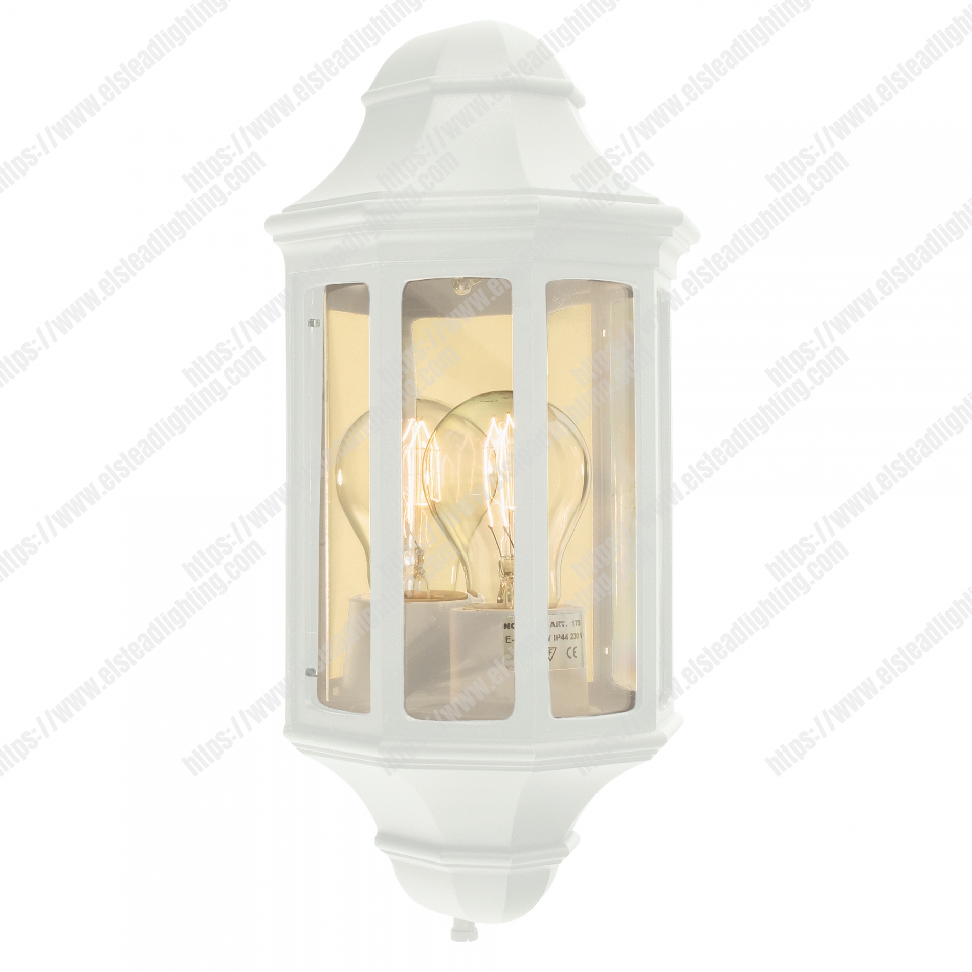 M8/2 1 Light Mini Wall Lantern - White