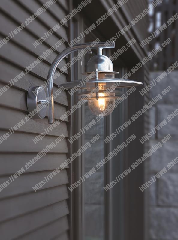 Oslo 1 Light Wall Lantern - Galvanised