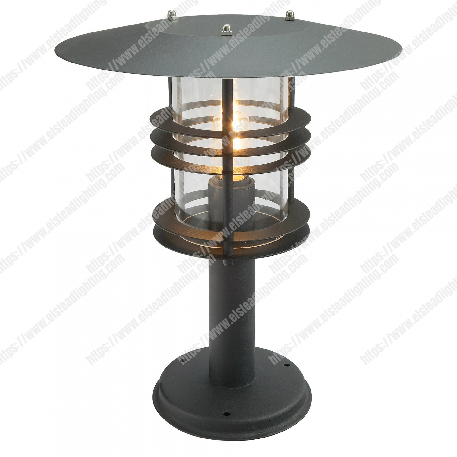 Stockholm 1 Light Grande Pedestal – Black