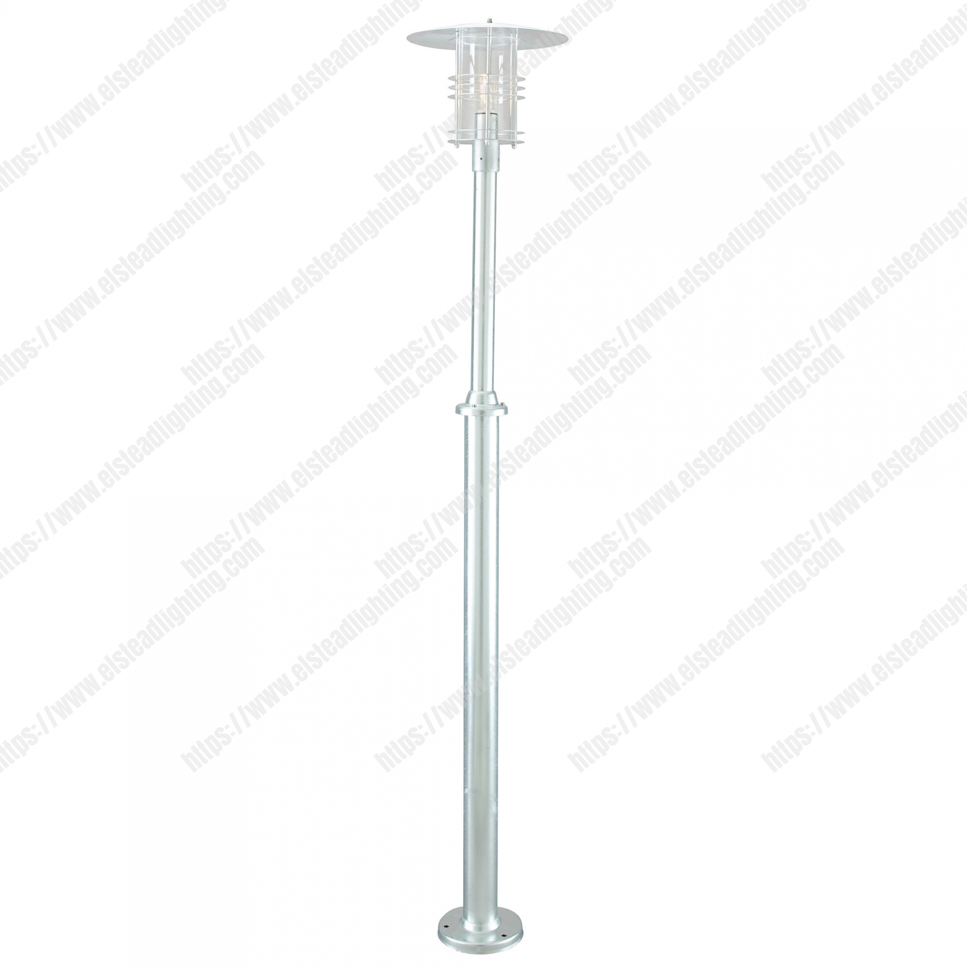 Stockholm 1 Light Grande Lamp Post – Galvanised