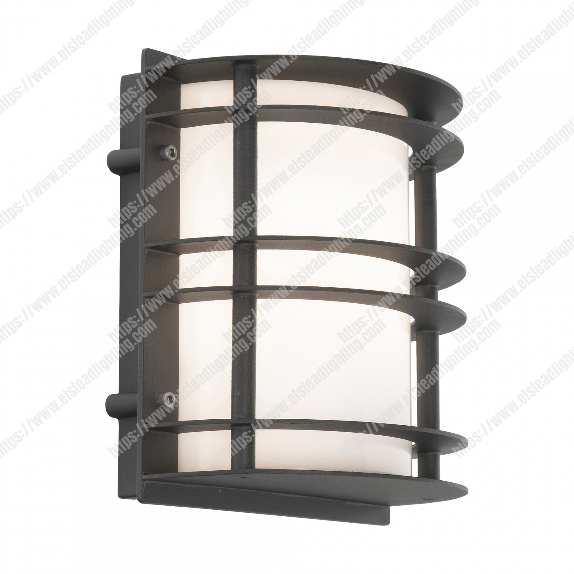 Stockholm 1 Light Flush Light – Black With Opal Glass