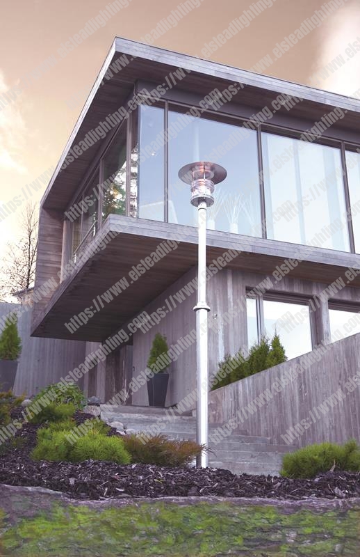 Stockholm 1 Light Grande Lamp Post - Galvanised