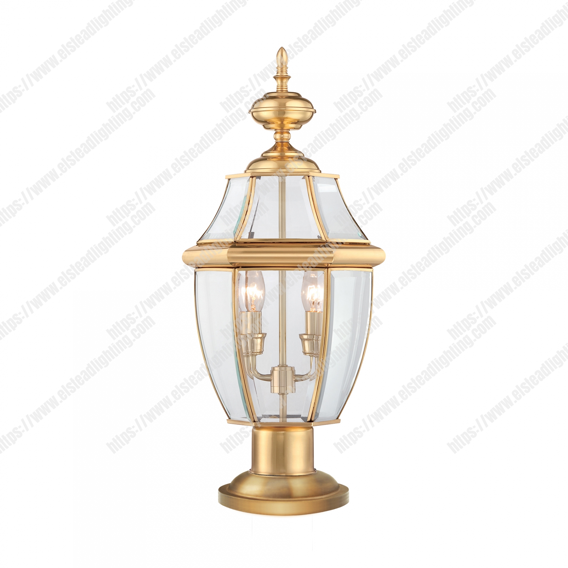 Newbury 2 Light Pedestal