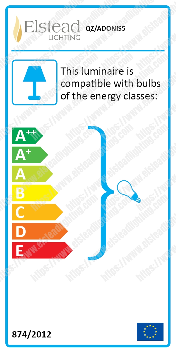 Adonis 5 Light Chandelier