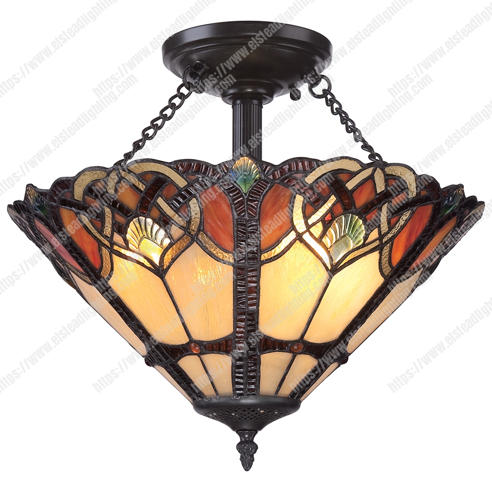 Cambridge 2 Light Large Semi Flush Mount