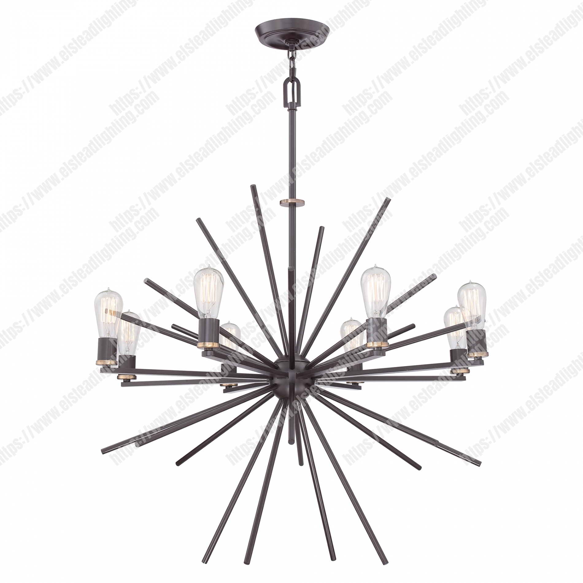 Uptown Carnegie 8 Light Chandelier – Western Bronze