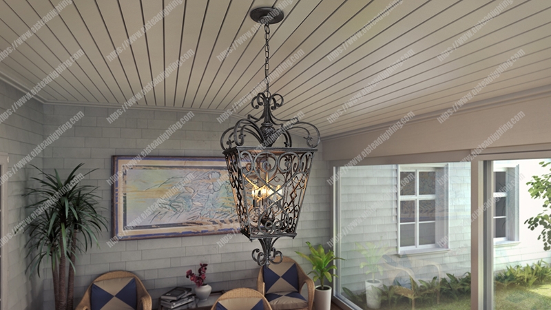 Fort Quinn 4 Light Chain Lantern