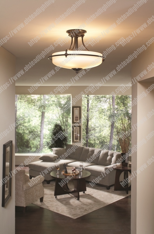 Griffin 4 Light Semi-Flush Light - Palladian Bronze