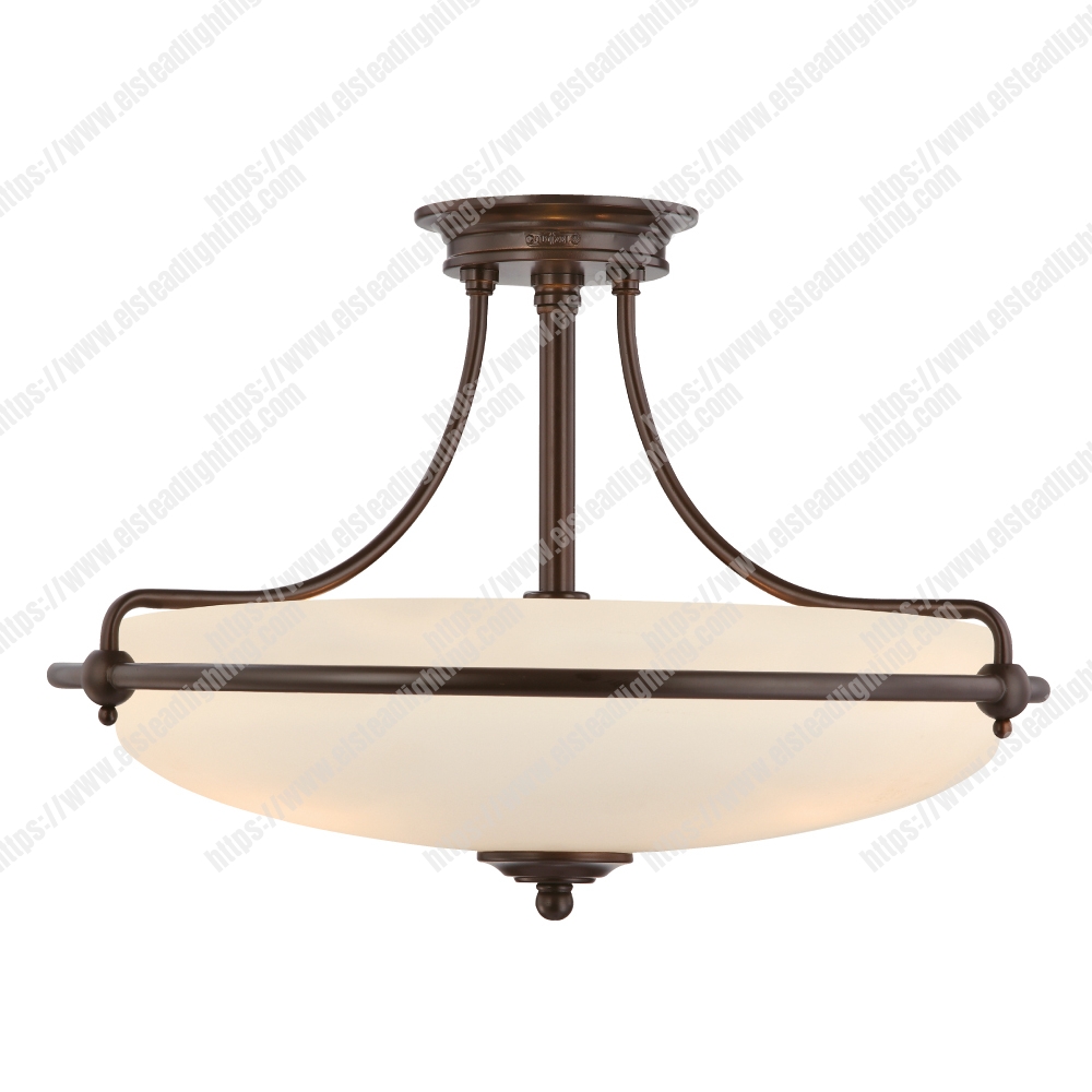 Griffin 4 Light Semi-Flush Light – Palladian Bronze