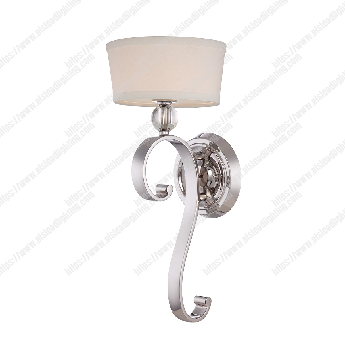 Madison Manor 1 Light Wall Light – Imperial Silver