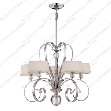 Madison Manor 5 Light Chandelier &#8211; Imperial Silver