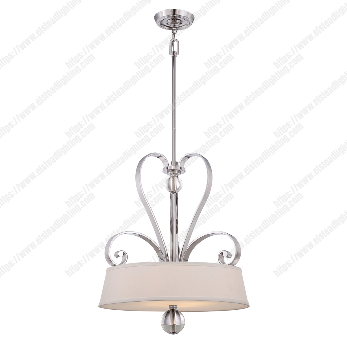 Madison Manor 4 Light Pendant – Imperial Silver