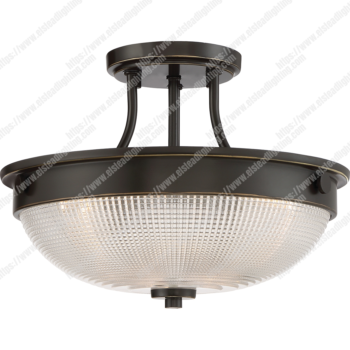 Mantle 2 Light Semi-Flush – Palladian Bronze