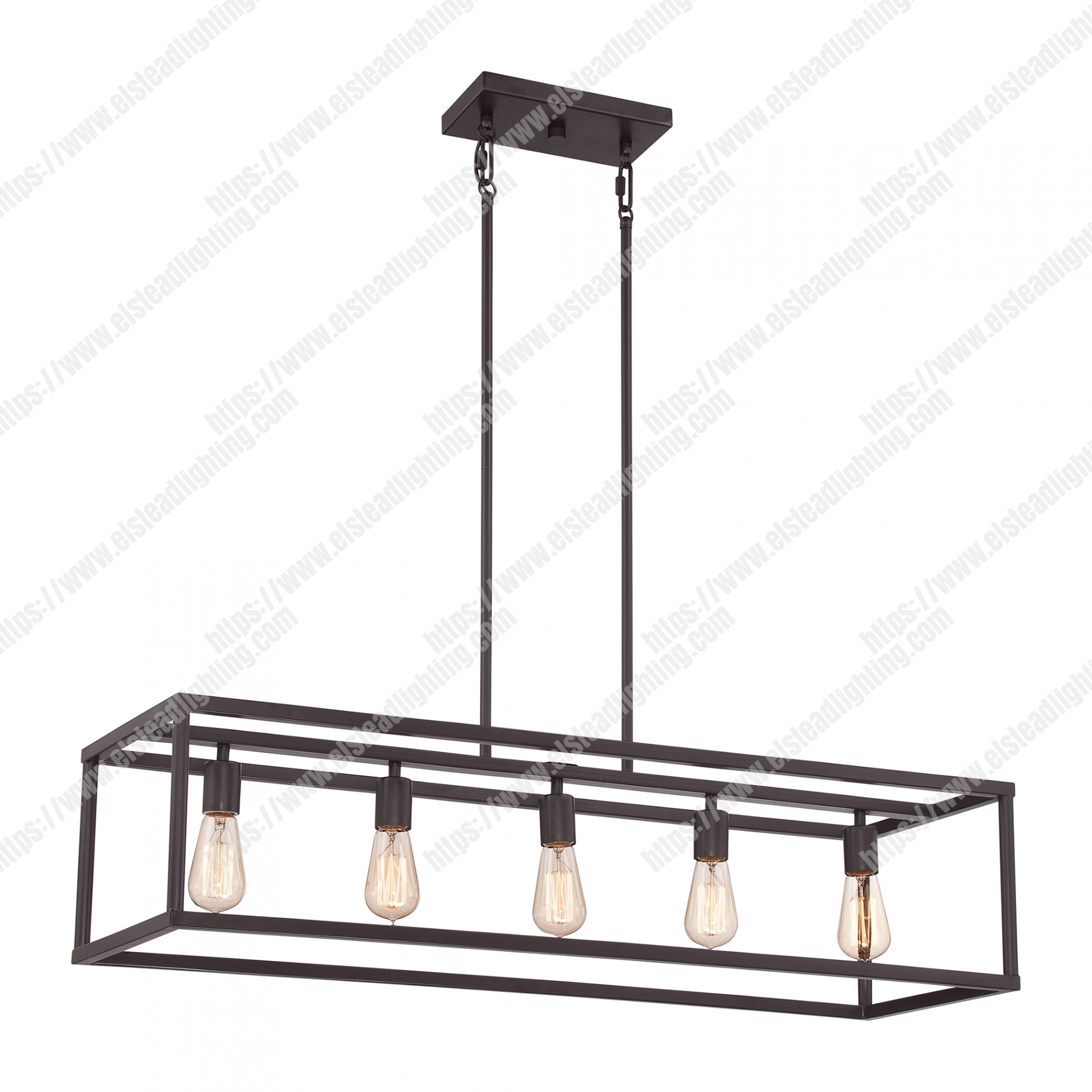 New Harbor 5 Light Island Chandelier