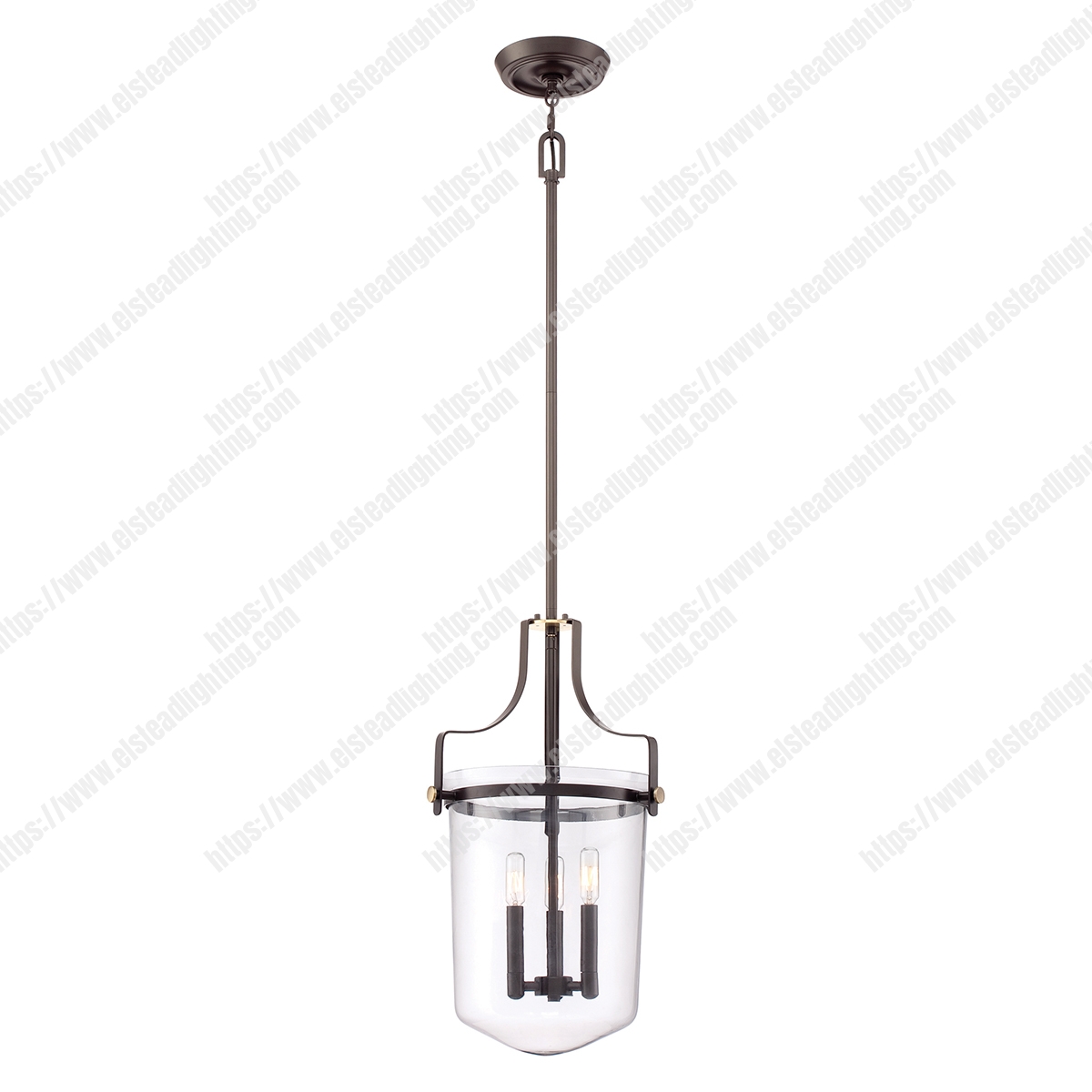 Penn Station 3 Light Pendant – Western Bronze