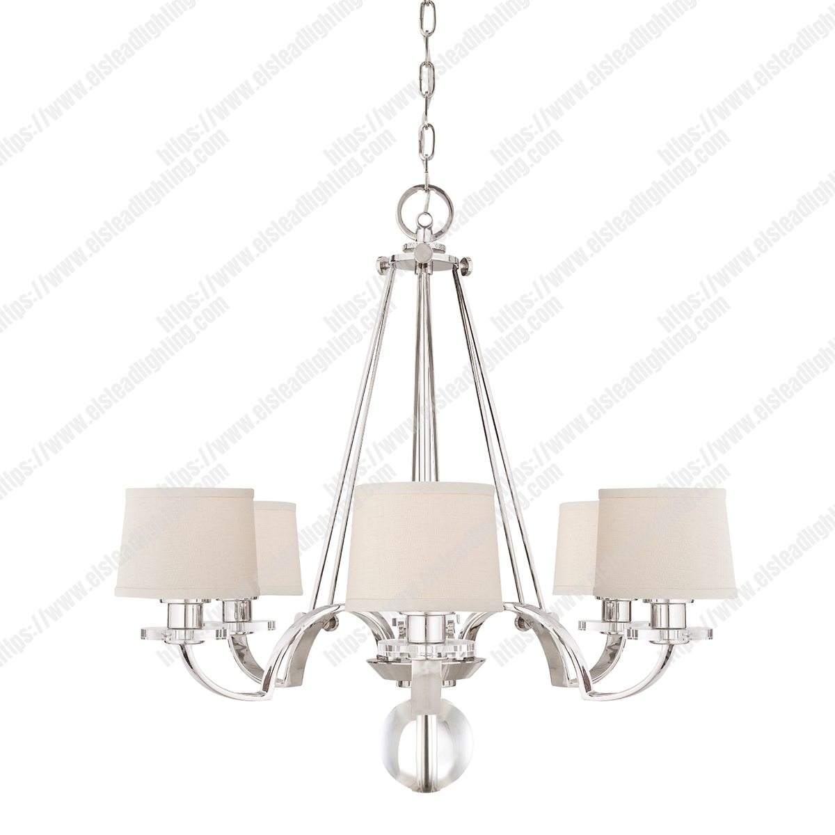 Uptown Sutton Place 6 Light Chandelier